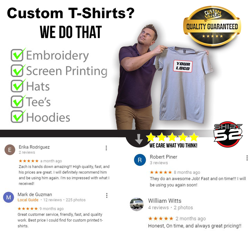 Custom TShirt Prices