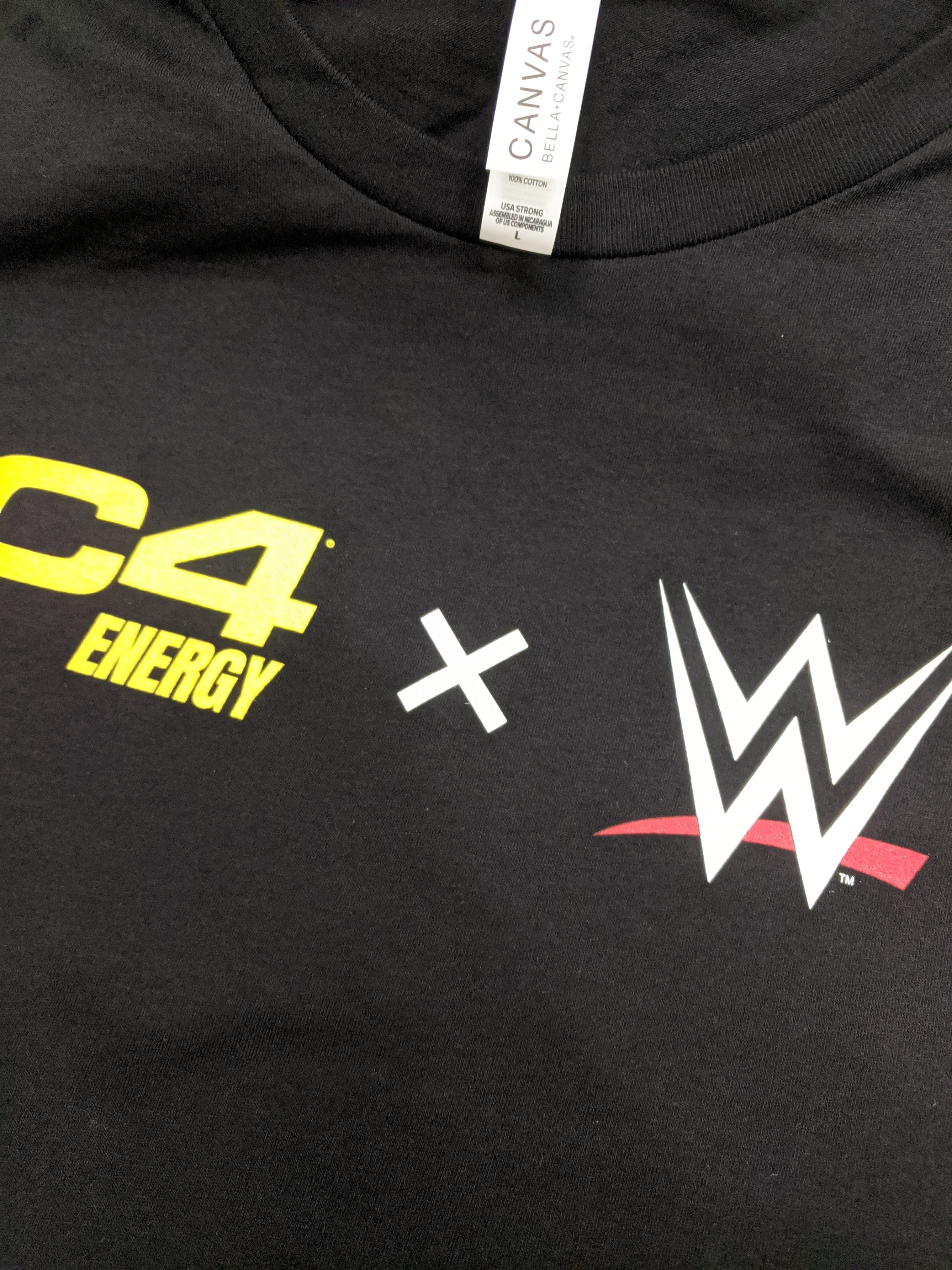 Screen printed C4 Energy WWE Tshirt
